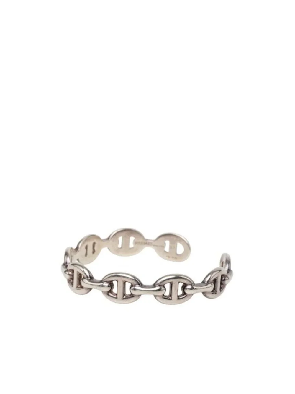 Hermes Chaine D'ancre ST Bangle Silver Bracelet